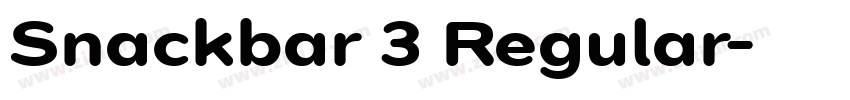 Snackbar 3 Regular字体转换